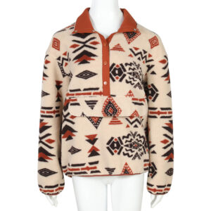 Aztec Sherpa Fleece Pullover