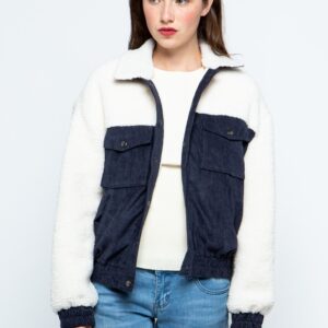 Corduroy & Sherpa Panel Bomber Jacket – Fast Delivery & Small MOQ