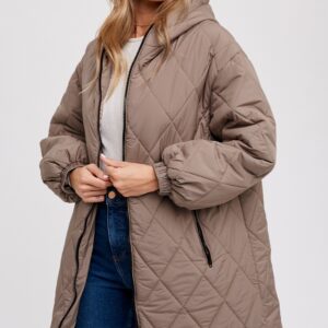 Wholesale Longline Quilted Jacket Manufacturer & Supplier
