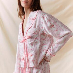 Wholesale Romantic Floral Satin Pajama Sets