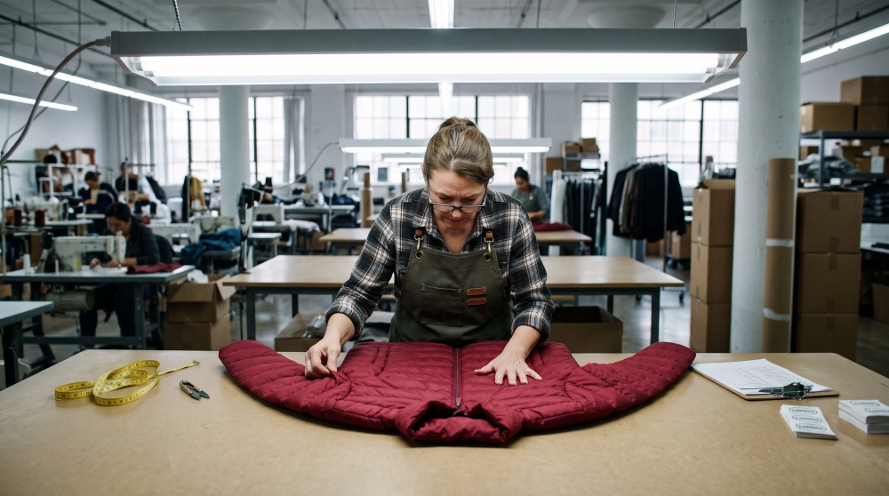 Clothing fabric inspection table, distinguishing color differences