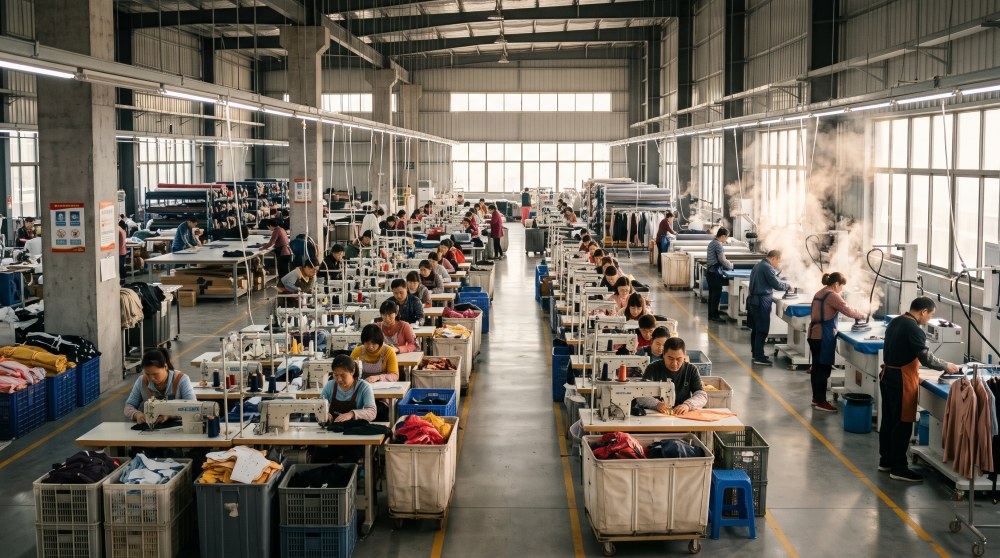 Clothing manufacturing factory